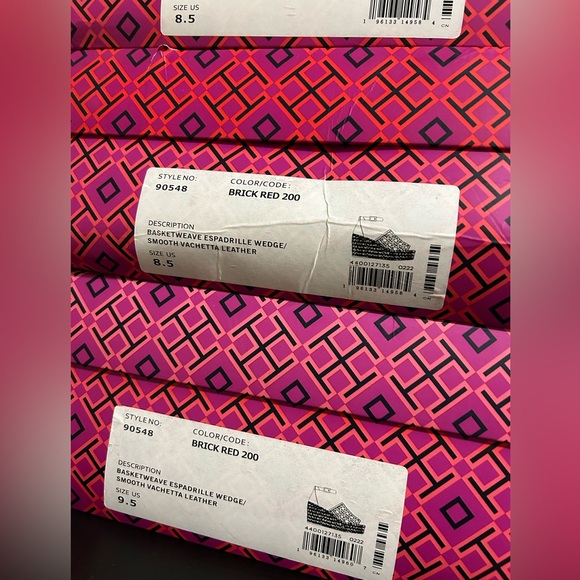 Tory Burch leather woven espadrille wedge sandals 8.5, 9.5, 10, 10.5 - Picture 6 of 7